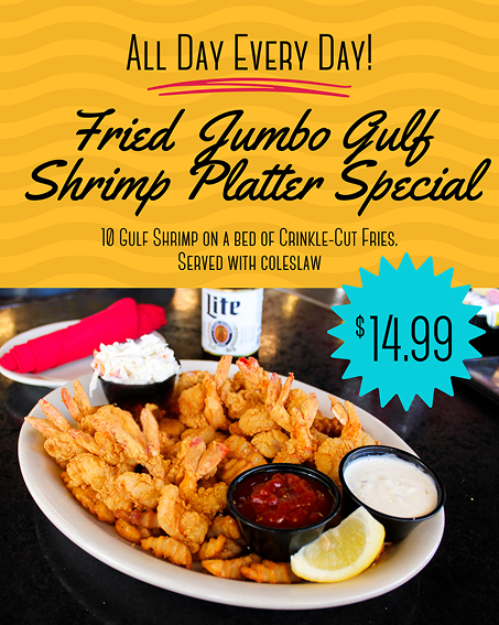 Jumbo Fried Shrimp Platter